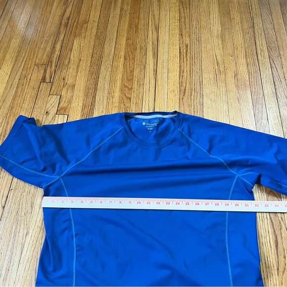 Coolibar T Shirt Adult Large Blue UPF 50+ UV Protection Suntect Tee Mens Swim - Picture 4 of 6